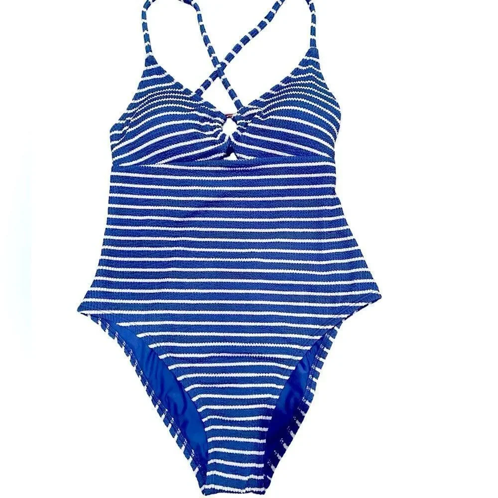 Lucky Brand - Nautical Striped Swimwear